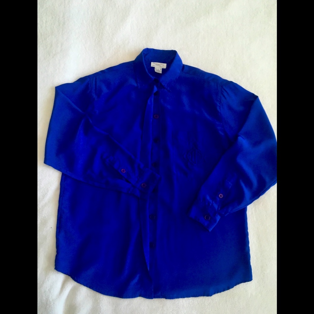 Christian Dior button up, check pictures for condition, NOT NEW, USED USED USED